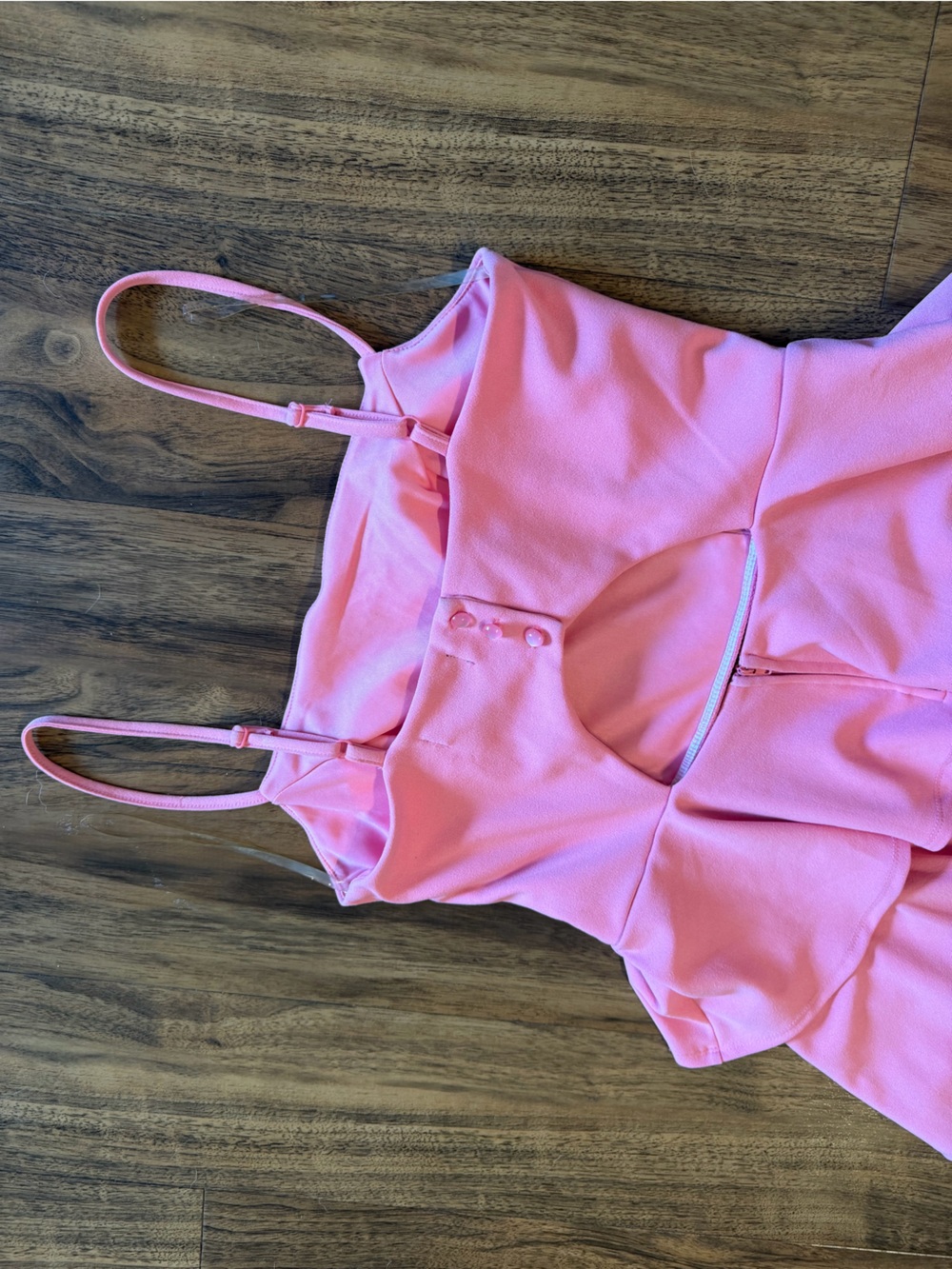 Pink Layered Ruffle Mini Dress - Picture 6 of 8